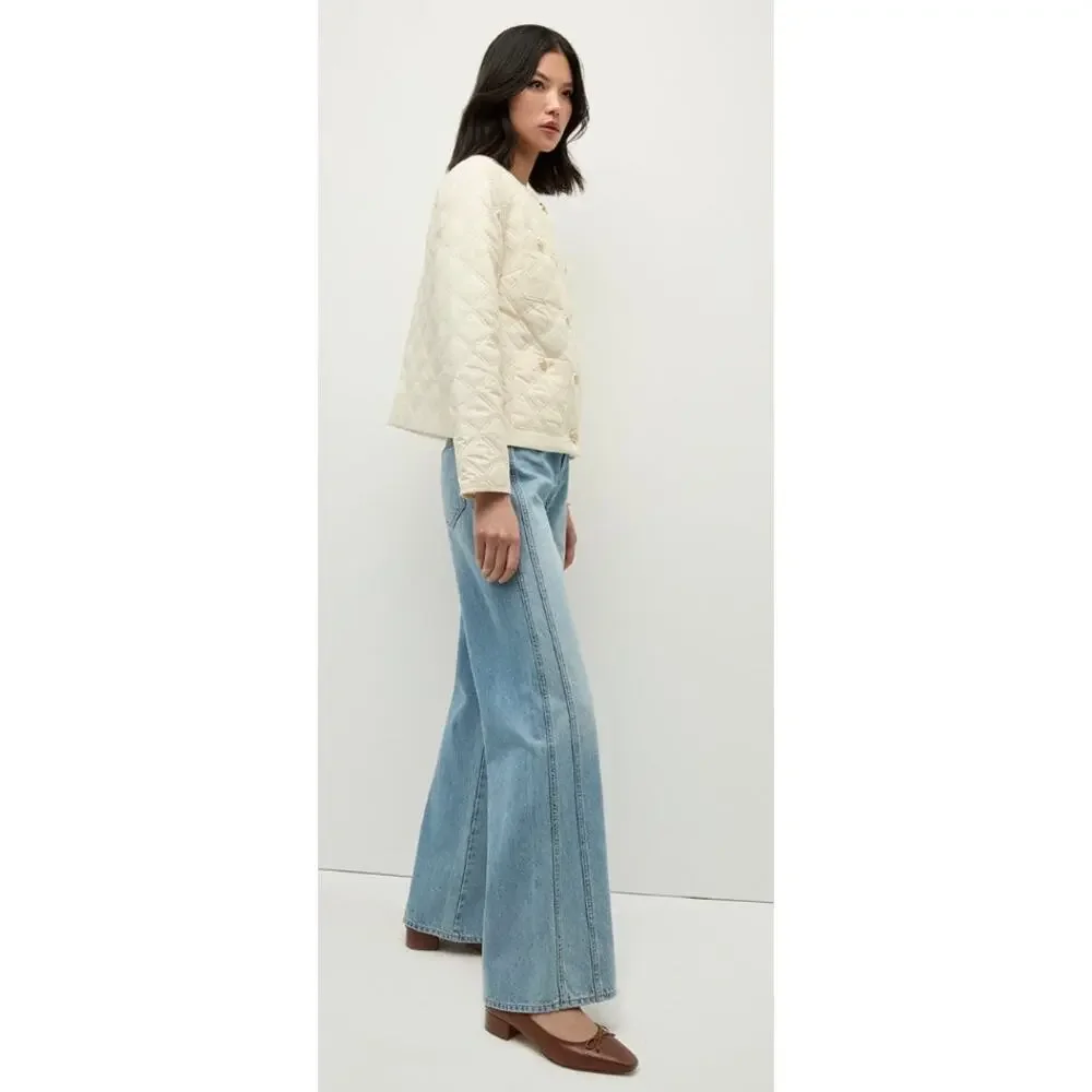 Veronica Beard‎ Shalia Quilted Jacket in Ivory